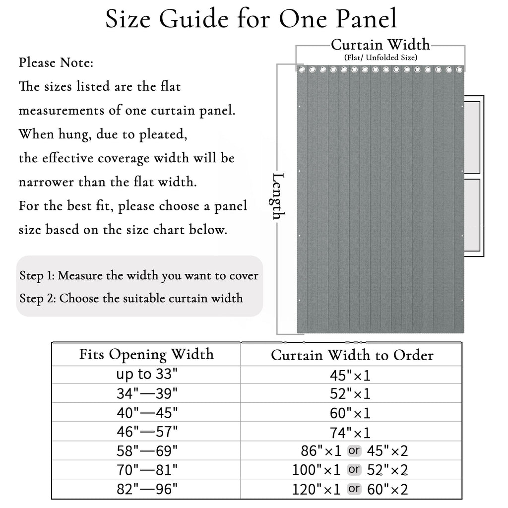 Full Blackout Memory Trained Pleated Curtains with Magnetic Closure, Flax Linen Textured Thermal Insulated Drapes, 1
