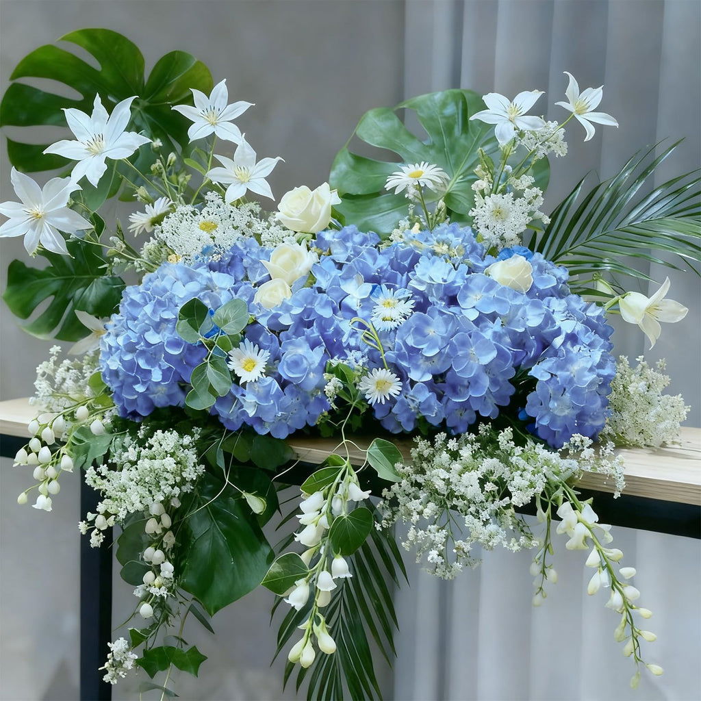 100 Pcs Faux Blue Artificial Bulk Fake