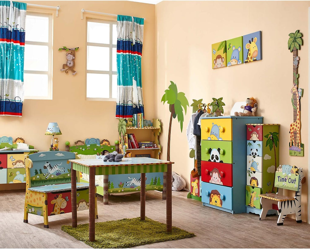Sunny Safari Kids' Animals Table Lamp, Multicolor