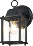 Outdoor Wall Lantern, Wall Sconce as Porch Lighting Fixture, E26 Base, Aluminum Housing Plus Glass