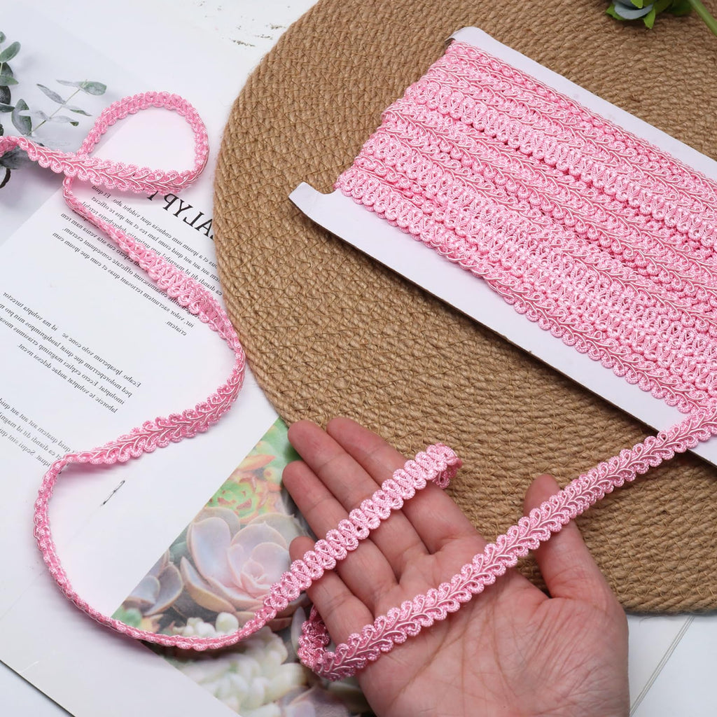 1/2 Inch Pink Gimp Braid Trim - 14 Yards