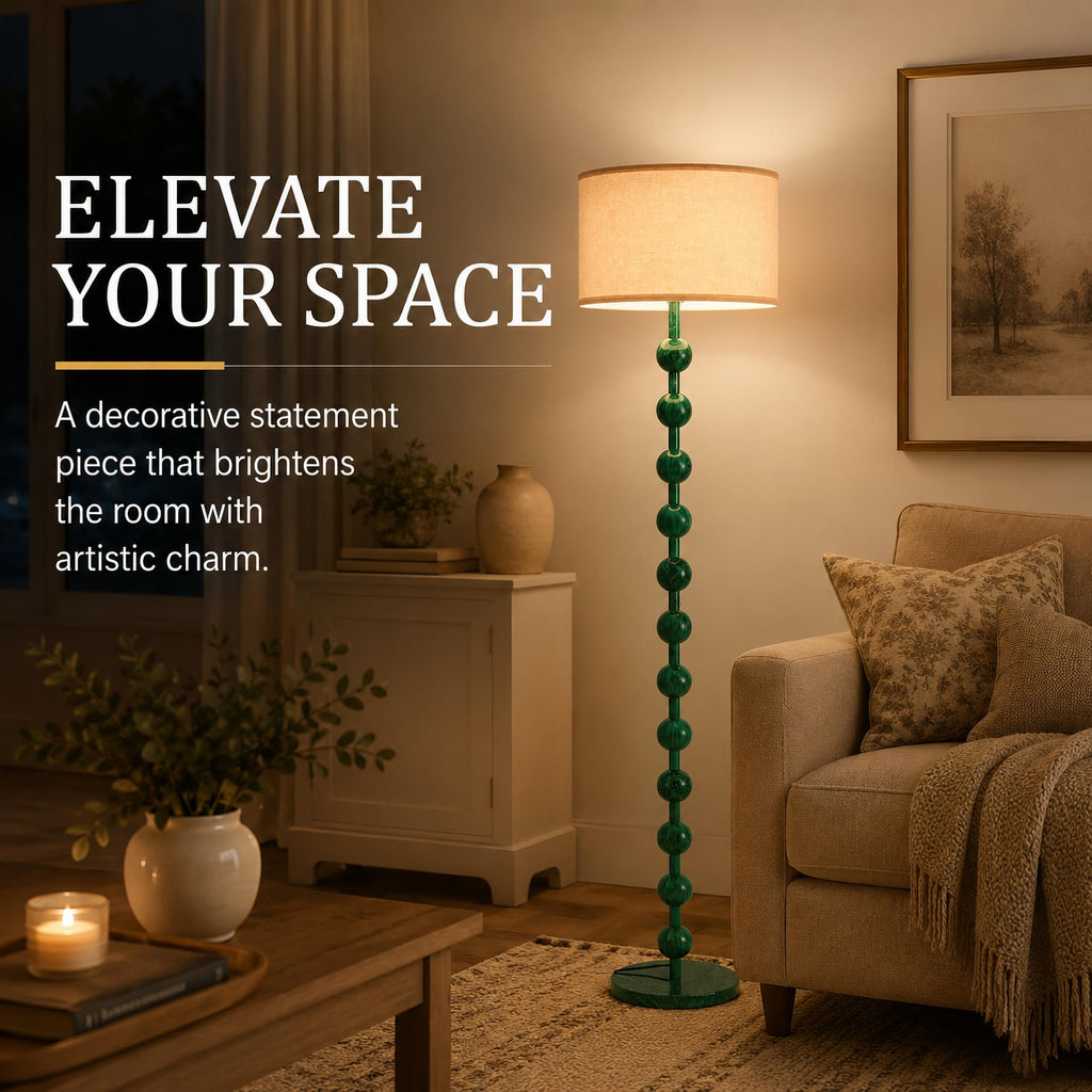 63" Modern Farmhouse Remote Control Dimmable Floor Lamp
