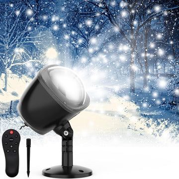 Christmas Snowfall Projector Lights Outdoor,Snow Falling Projector Lamp Dynamic Snow Effect Christmas Dot Decorations