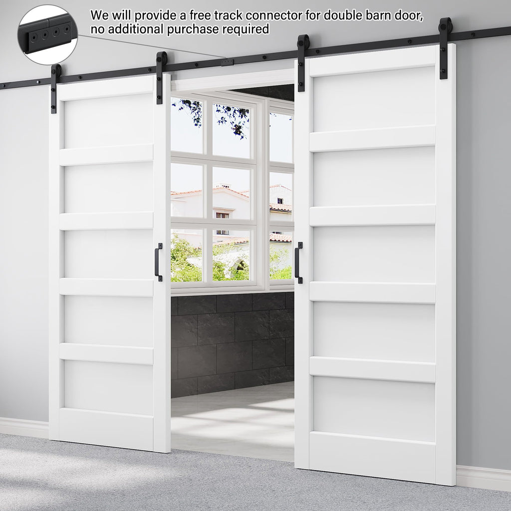 72x84 White Barn Door