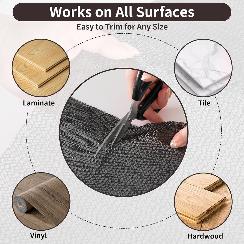 Non Slip Rug Pads 8x10 Ft Non Skid Thick Rug Pad Gripper - Set of 80