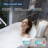 67 Inch Acrylic Freestanding Bathtub, Deep Soaking Tub with Non-Slip Base, CUPC Certified Free Standing Tub, Chrome