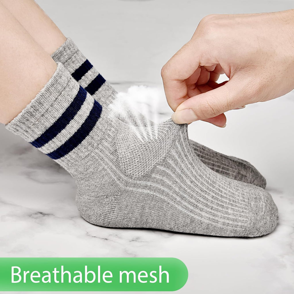 12 Pairs Kids Socks Cotton Athletic Socks for Boys
