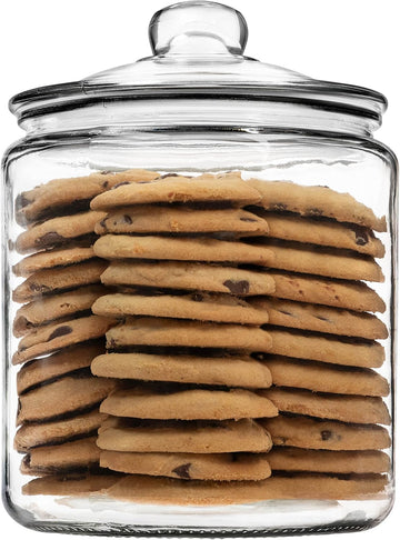 1 Gallon Glass Cookie Jar with Lid & Candy Jar | Glass Jars