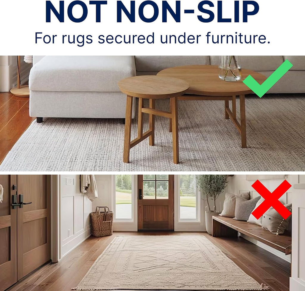 Eco-Plush - 9'x12' - 1/2" Thick - 100% Felt - Luxurious Cushioned Rug Pad - Available in 3 Thicknesses, Many Custom - Set of 108