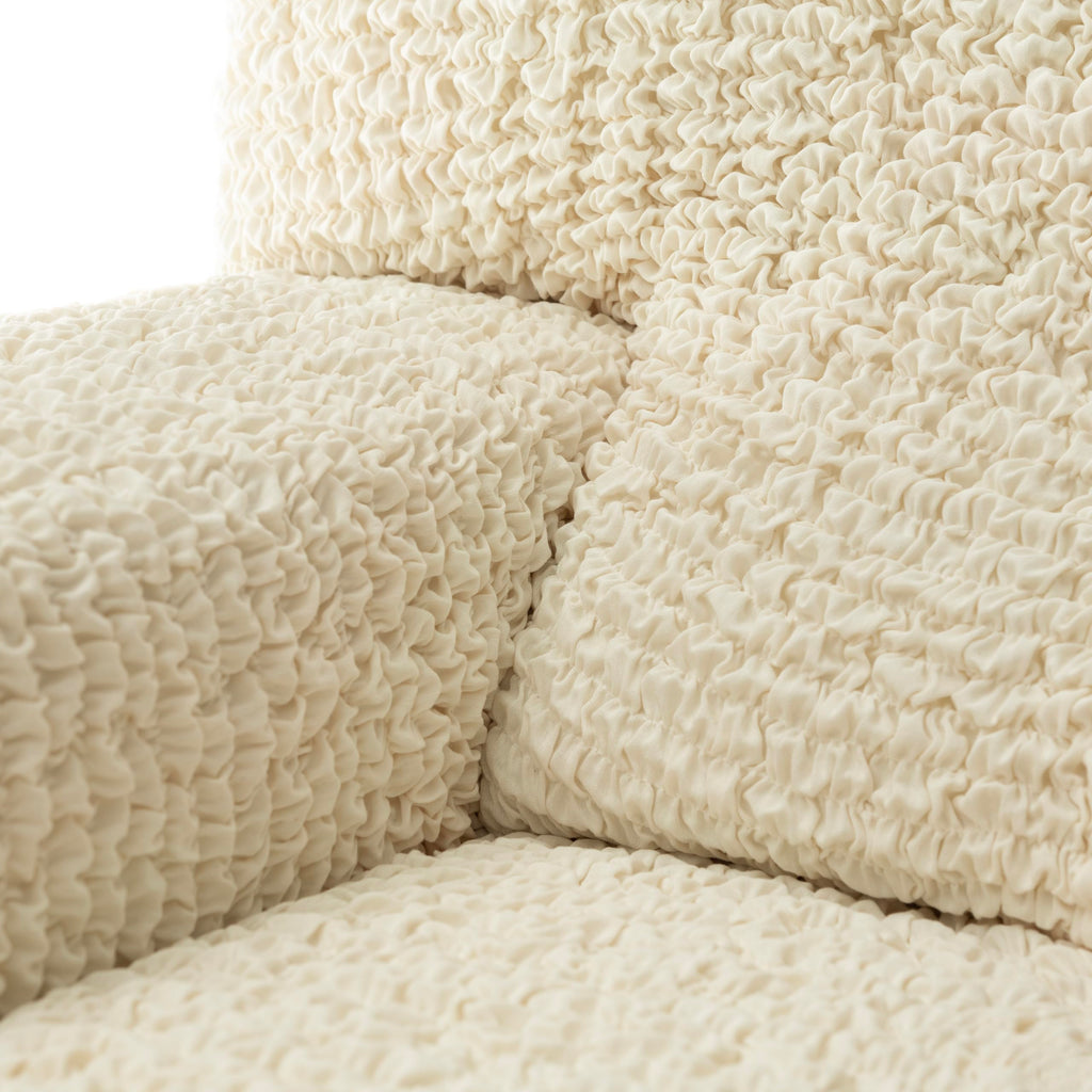 BY GA.I.CO. Loveseat Slipcover - Stretch Couch Cover - Cushion Love Seat Sofa Cover - Soft Polyester Fabric Slipcover