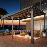 14' x 10' Outdoor Hardtop Gazebo Pergola for Patio, 10x14 La - Image 4