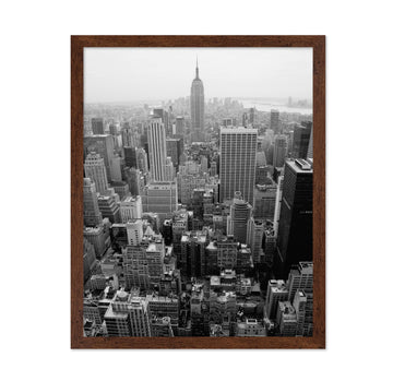 York City Poster - Manhattan Print - Photography Piece - Black & White - New York Skyline NYC Illustration - City