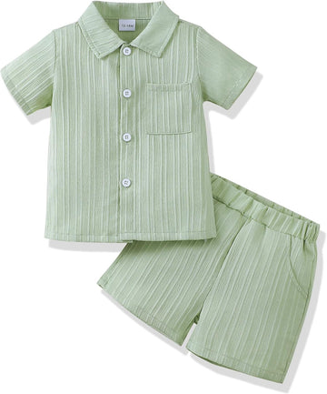 Toddler Baby Boy Clothes Summer Outfits Cotton Short Sleeve T-Shirt Dinosaurs Shorts Set Boy Clothes Outfits Set