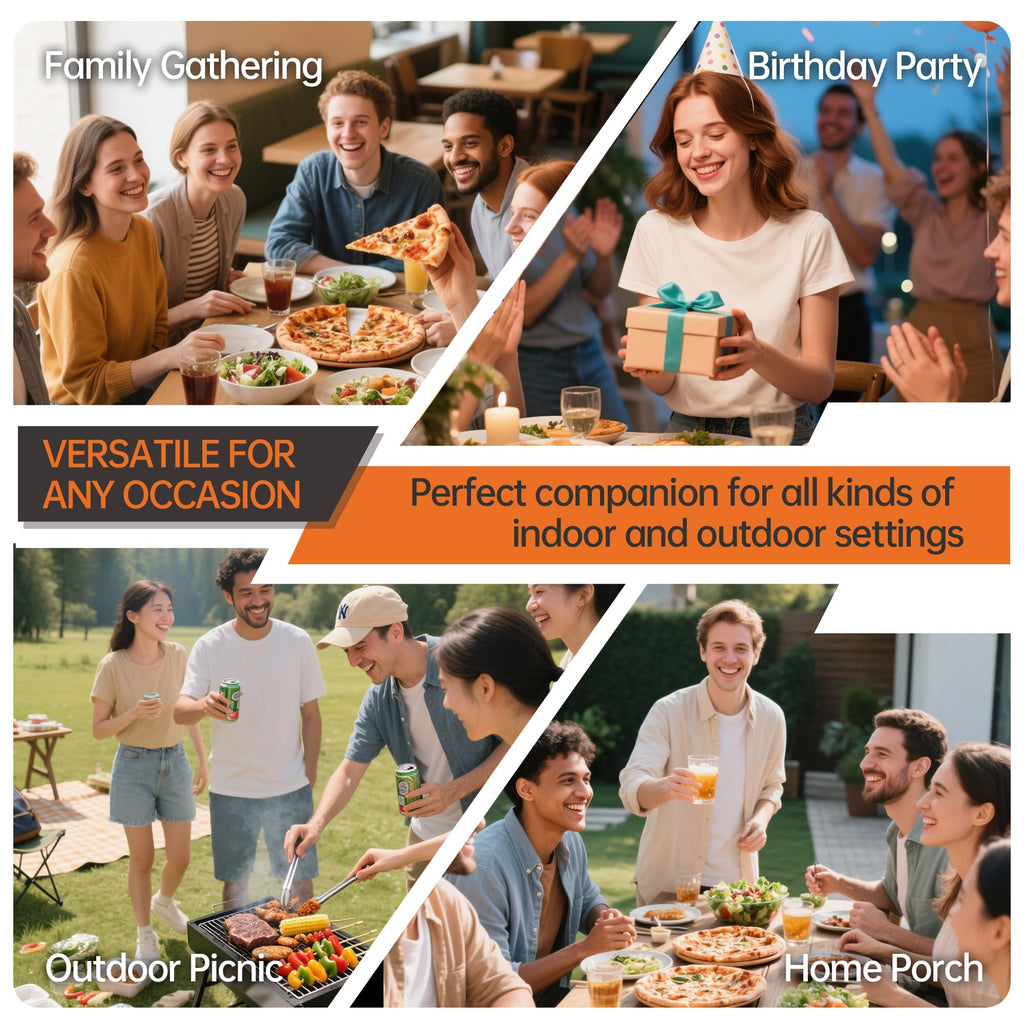 6 Foot Folding Table 2 Pack, 6 FT Foldable Plastic Table Heavy Duty