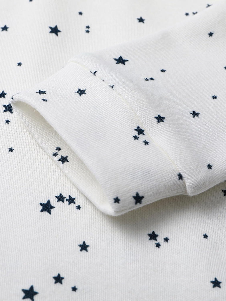 Toddler Pajama Set, Organic Cotton Piece Long Sleeve PJs