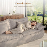 86.6" Cloud Couch for Living Room, Modern 3 Seater Sailboat Sofa with Deep Seat