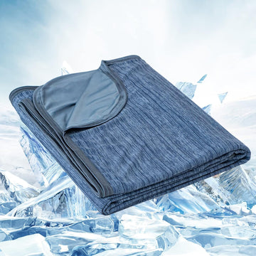 Cooling Blanket for Hot Sleepers - Soft & Lightweight Summer Cold Blanket for Night Sweats | Perfect for Bed, Couch