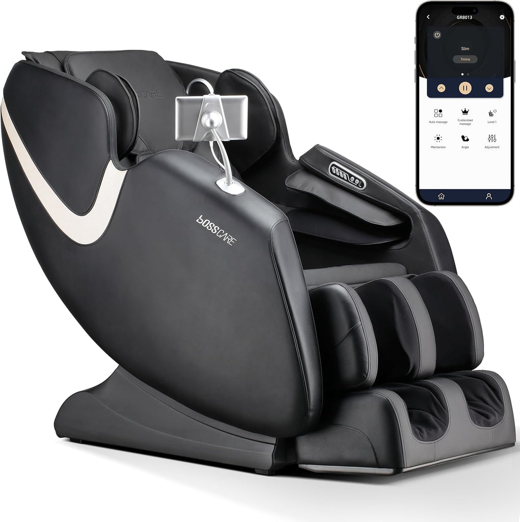 2026 Massage Chair Full Body, AI APP Control Shiatsu Zero Gravity Massage Chair with Foot Roller, Back Calf Heated