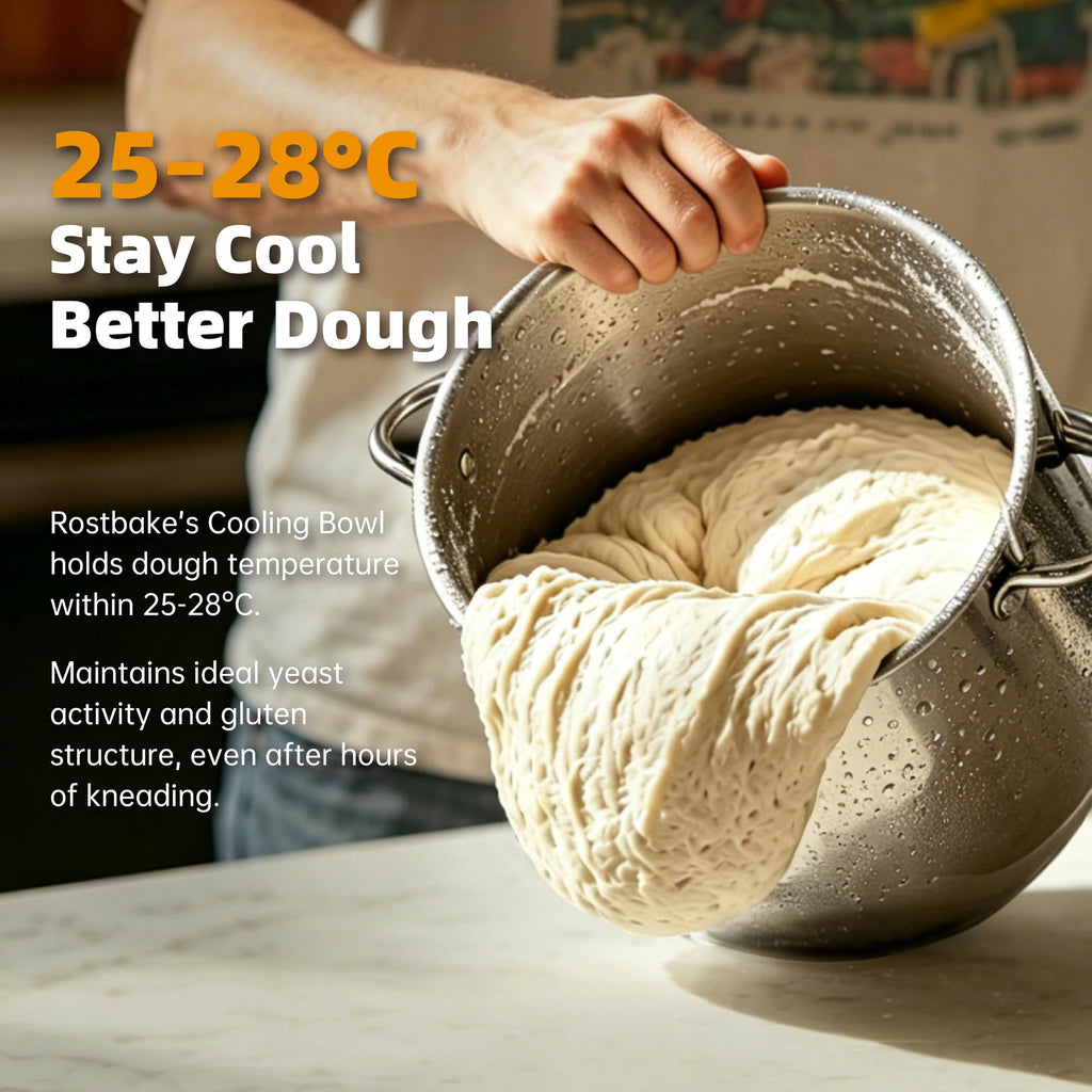 7.4QT Stand Mixer, Ice Cooling Bowl, 11-Speed Dial, Gray
