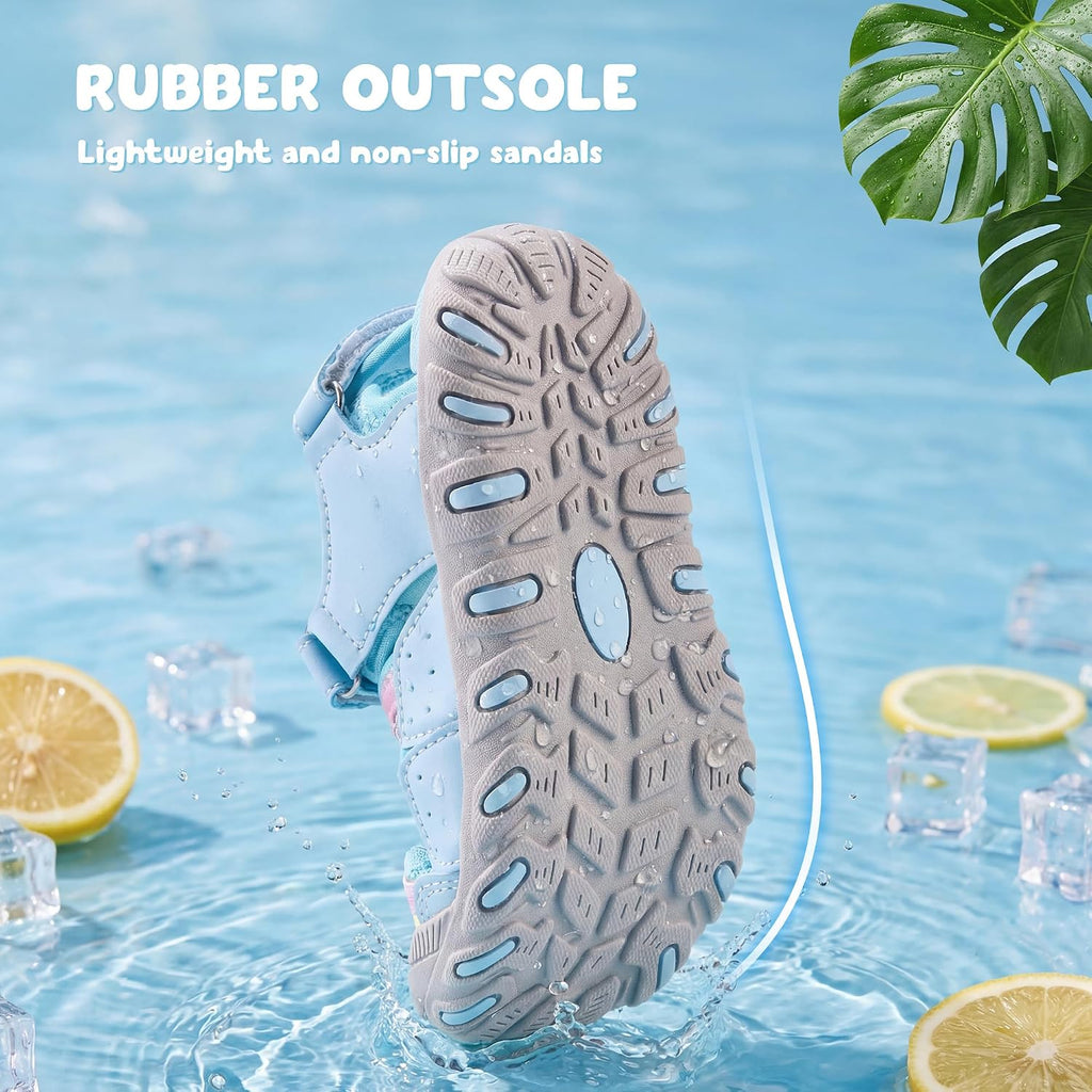 Boys Girls Closed-Toe Hiking Water Summer Sandals