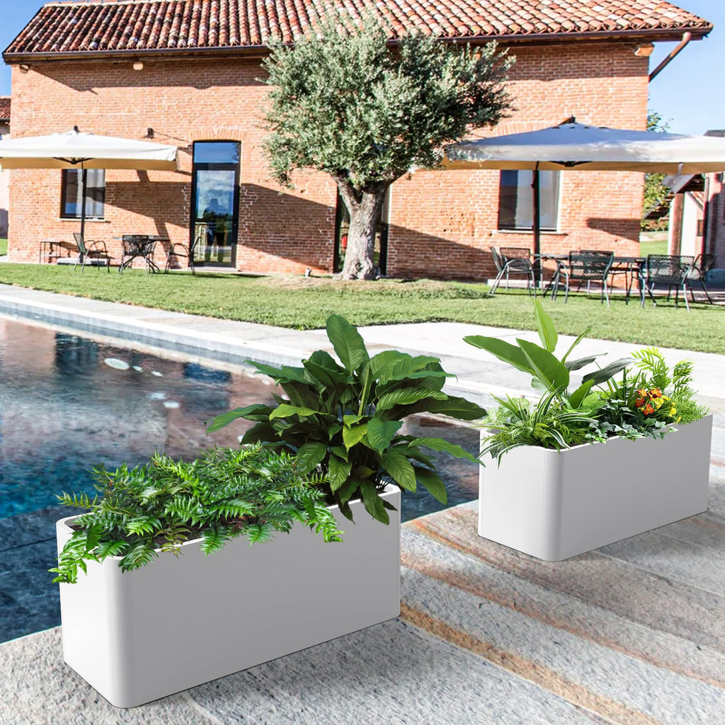 Rectangular Planter for Outdoor Plants 36" L x 15" W x 15" H