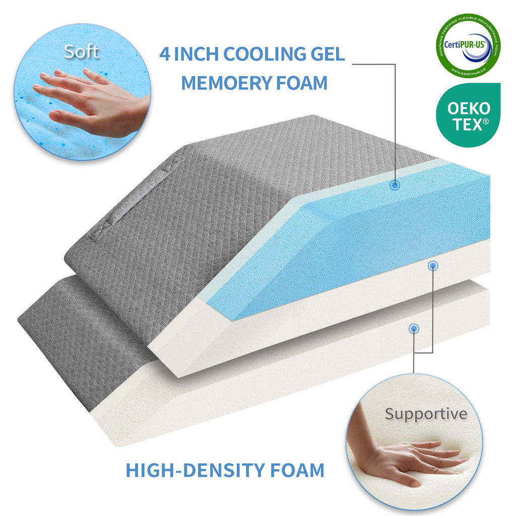 Adjustable Leg Elevation Pillows for Swelling & Pain Relief