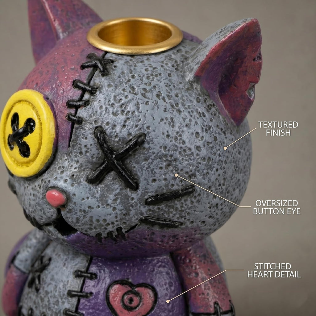 Voodoo Doll Backflow Incense Burner - Decorative Incense Cone Holder with Cascading Smoke Effect, Collectible