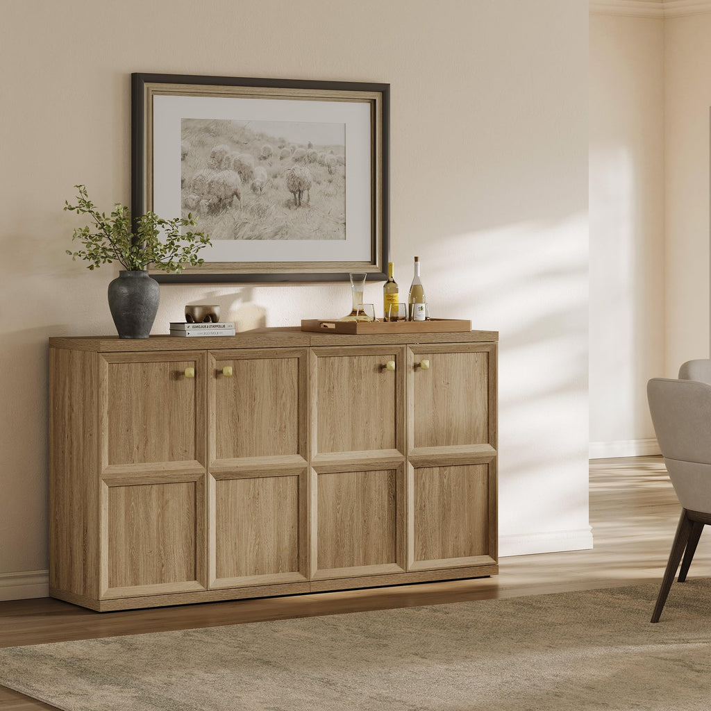 92.7"W Buffet Cabinet, Extra Long Sideboard Cabinet