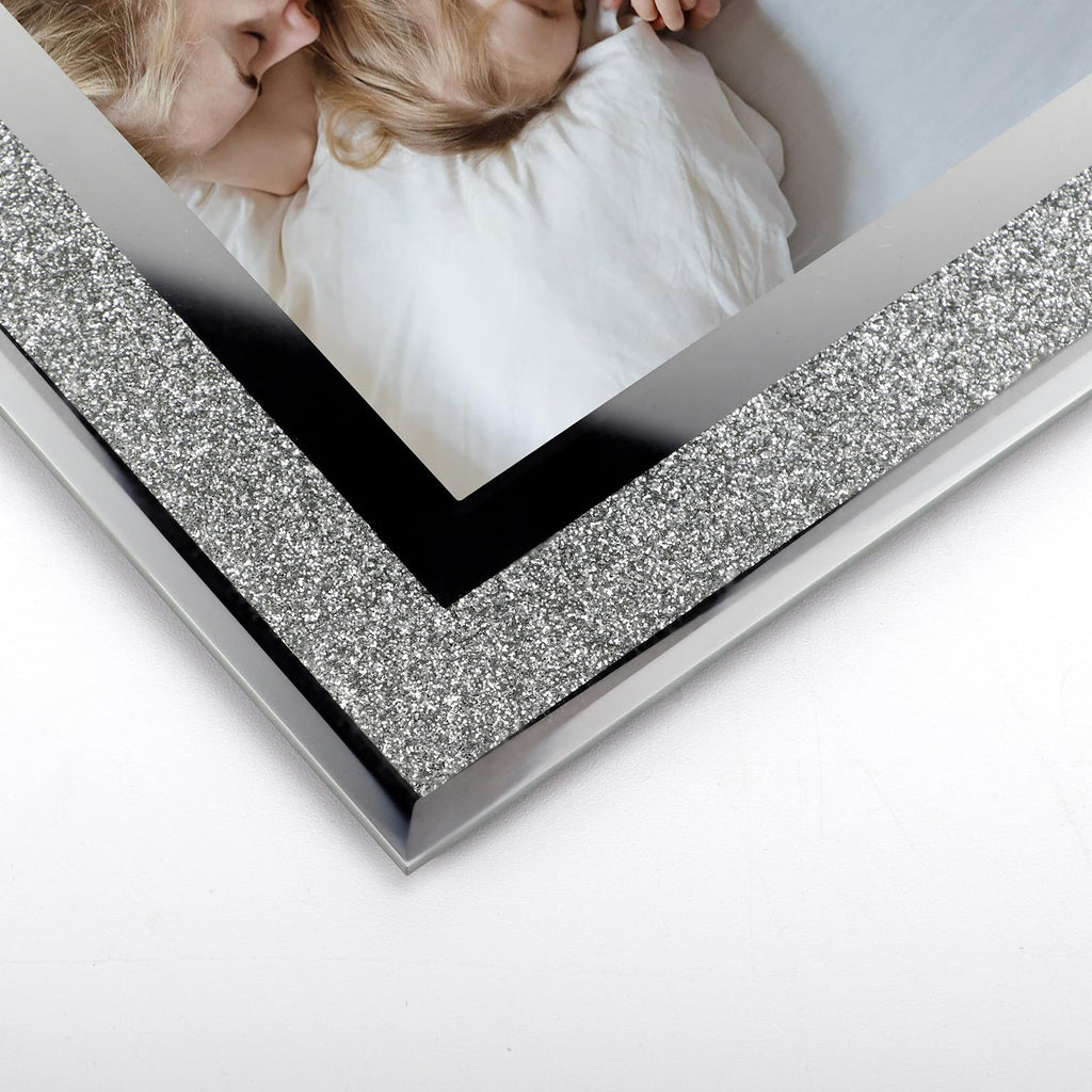 12 Pack 4x6 Picture Frame, Sparkle Glass Photo Frames 4 by 6 for Tabletop, Horizontally or Vertically