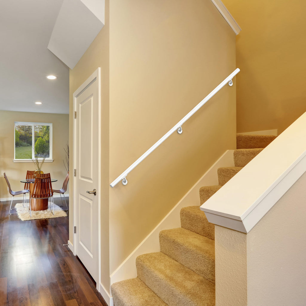 Aluminum Handrail for Indoor or Outdoor Steps and Stairs - Hand Rails for Elderly - DIY Complete Stair Railing Kit