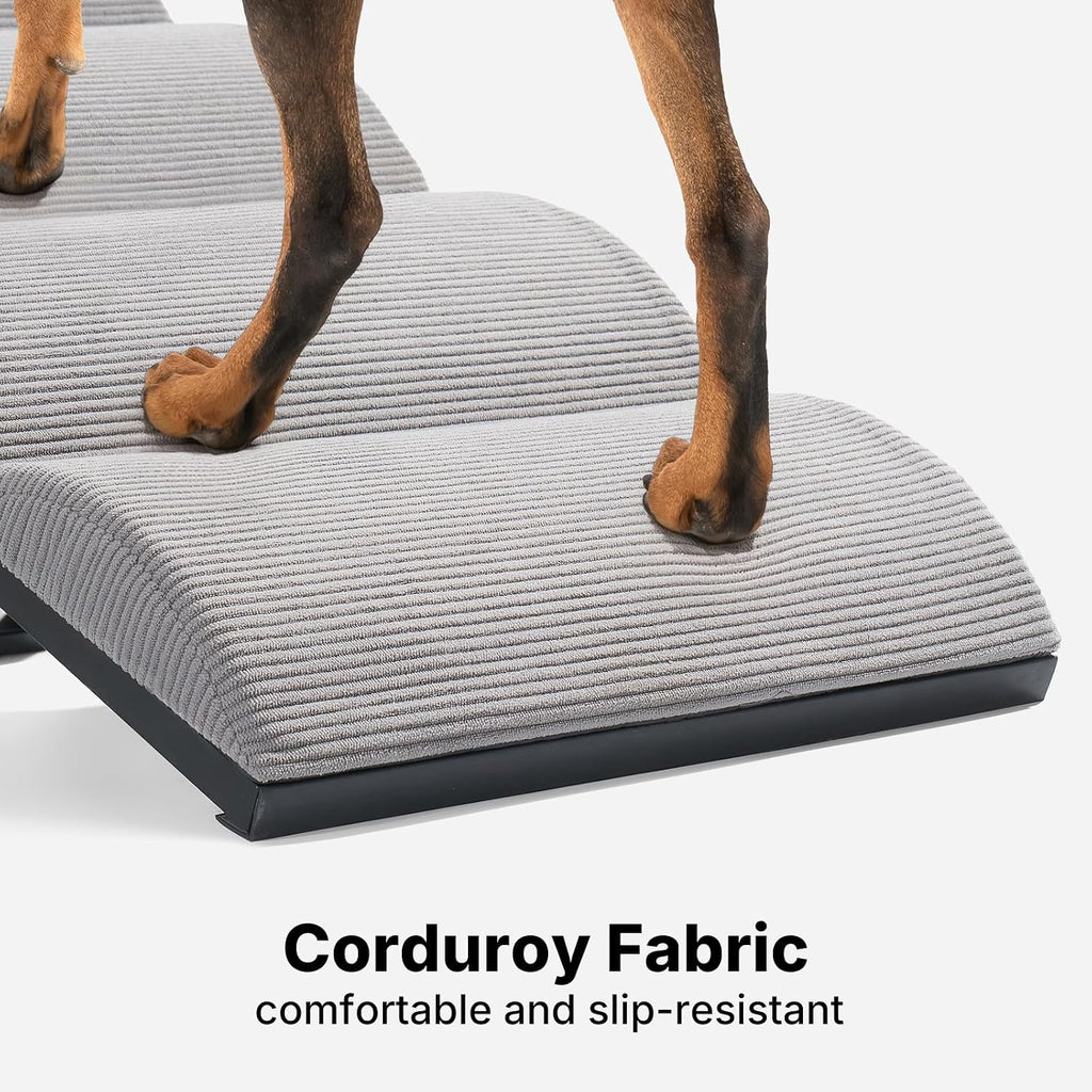 Dog Ramp for Bed Couch Small Large Dogs, Foldable Pet Ramp 12"-20" H