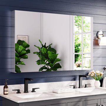Medicine Cabinet 48" x 30", Bathroom Medicine Cabinet with Mirror