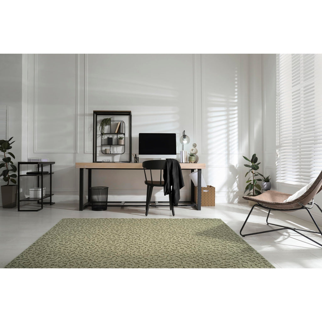 Ivy Area Rug Sage Floral Solid Color Area Rug - Durable, Stylish, and Soft Rug s, Hallways, Bedrooms