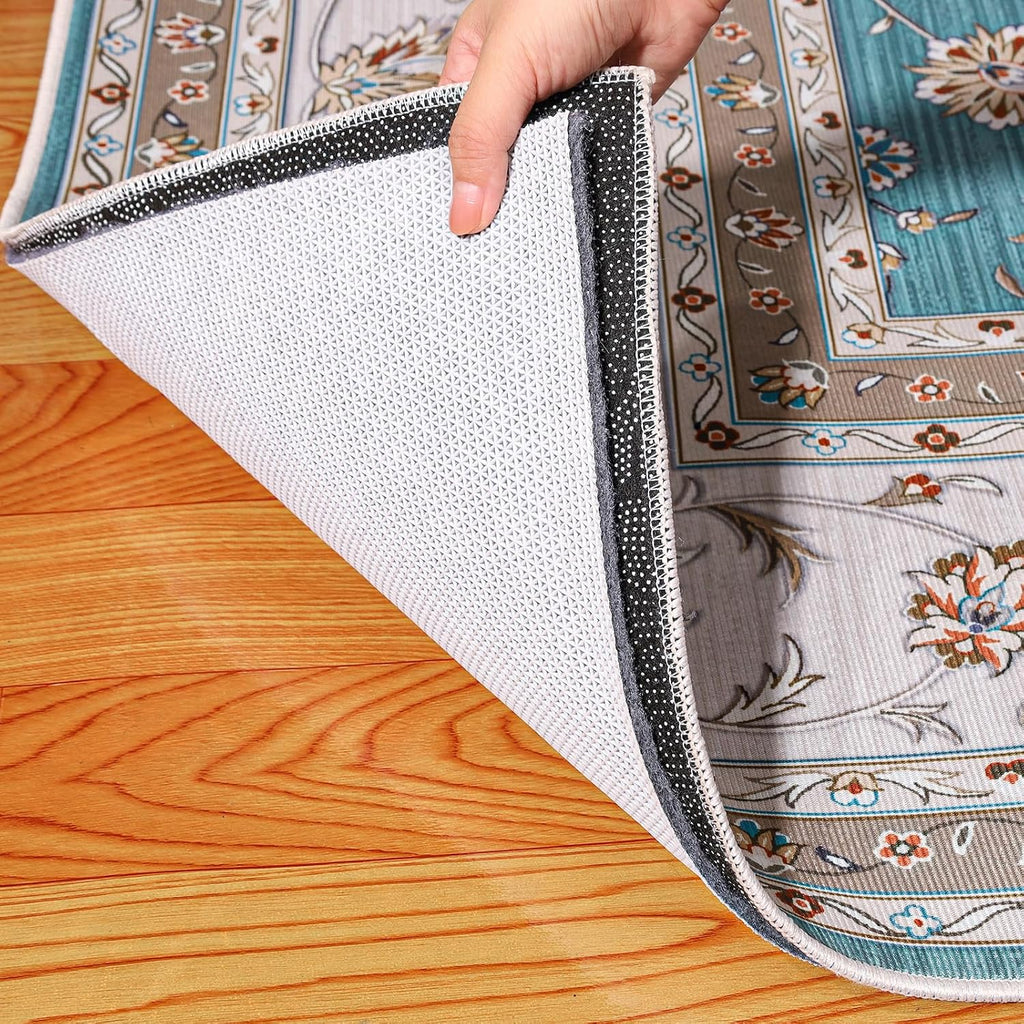Waterproof Rug Pad 5x7 Ft, Under Area Carpet Padding, Non Slip Felt Rug Pads for Hardwood Floors, Protective Underlay - Set of 35