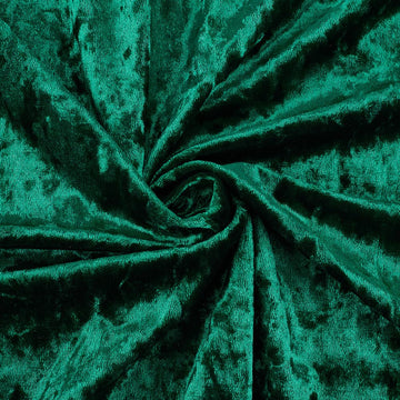 63x39inch Green Crushed Velvet Fabric, Soft Velvety Fabric, Wrinkle Resistant Velvet Upholstery Fabric for Sewing