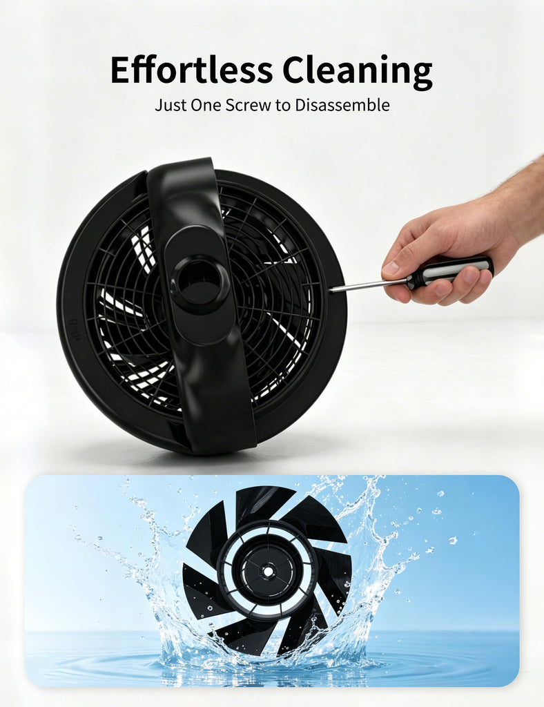 Standing Fan 180° Omnidirectional Oscillating 20dB Quiet Sleep