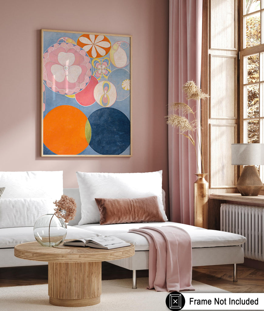 Master Vintage Hilma Af Klimt Poster - The Ten Largest Print - No 2 Childhood Art - Flower Art - Gift for Him & Her
