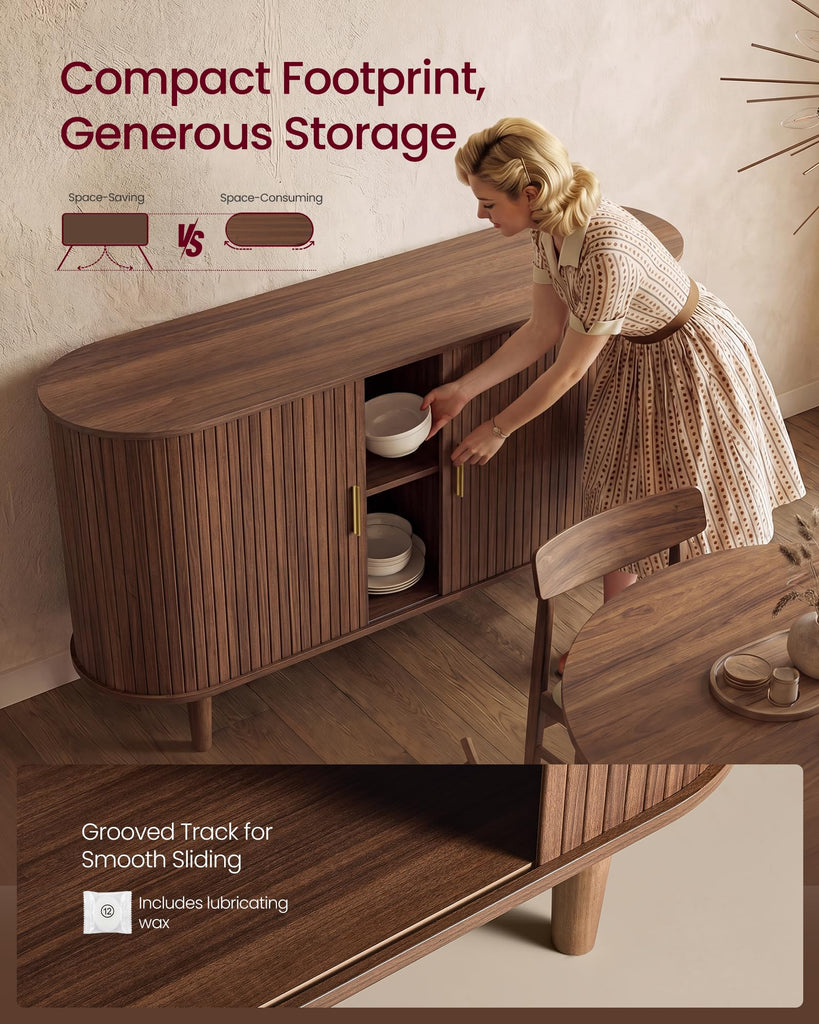 Storage Cabinet, Sideboard with Adjustable Shelves