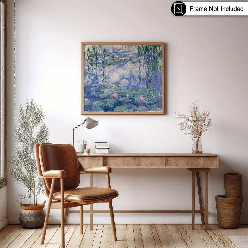 Master Classic Claude Monet Poster - Vintage Impressionism Print - Gift for Artist, Painter - Water Lilies, Landscape