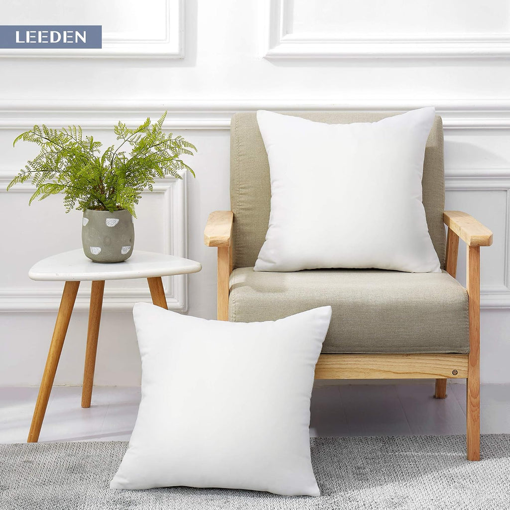 22x22 Throw Pillow Inserts-100% Cotton Cover - Set of 2