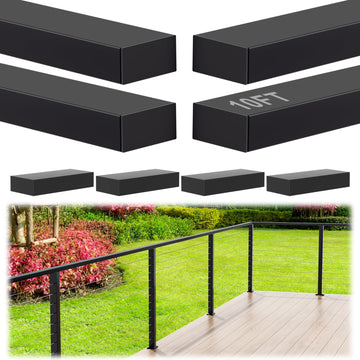 10FT Black Stainless Steel Cable Railing Handrail with POM Connector