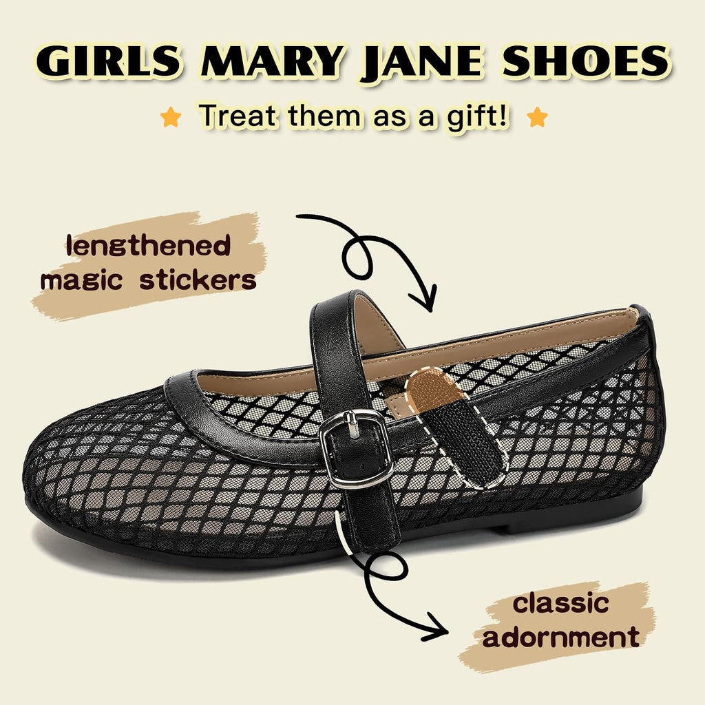 Girls Flats Mary Jane Ballet Flats Dress Shoes Toddler Little Big Kid