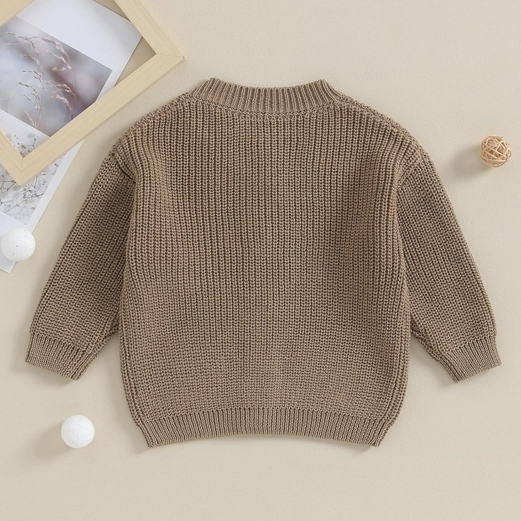Baby Girl Boy Cute Long Sleeve Button Up Cardigan Toddler Knit Sweater Infant Fall Winter Clothes