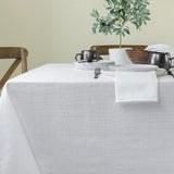 Cameron Textured Fabric Table Cloth, for Everyday Home Dining, Parties, Weddings & Holiday Tableclot