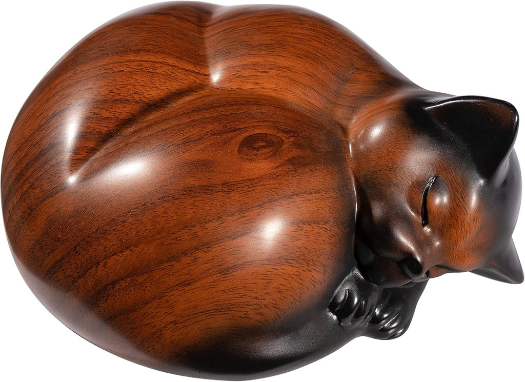 Pet Urns, Sleeping Resin Cremation Cat Urn, Cat Urns for Ashes, Small Animal Urn