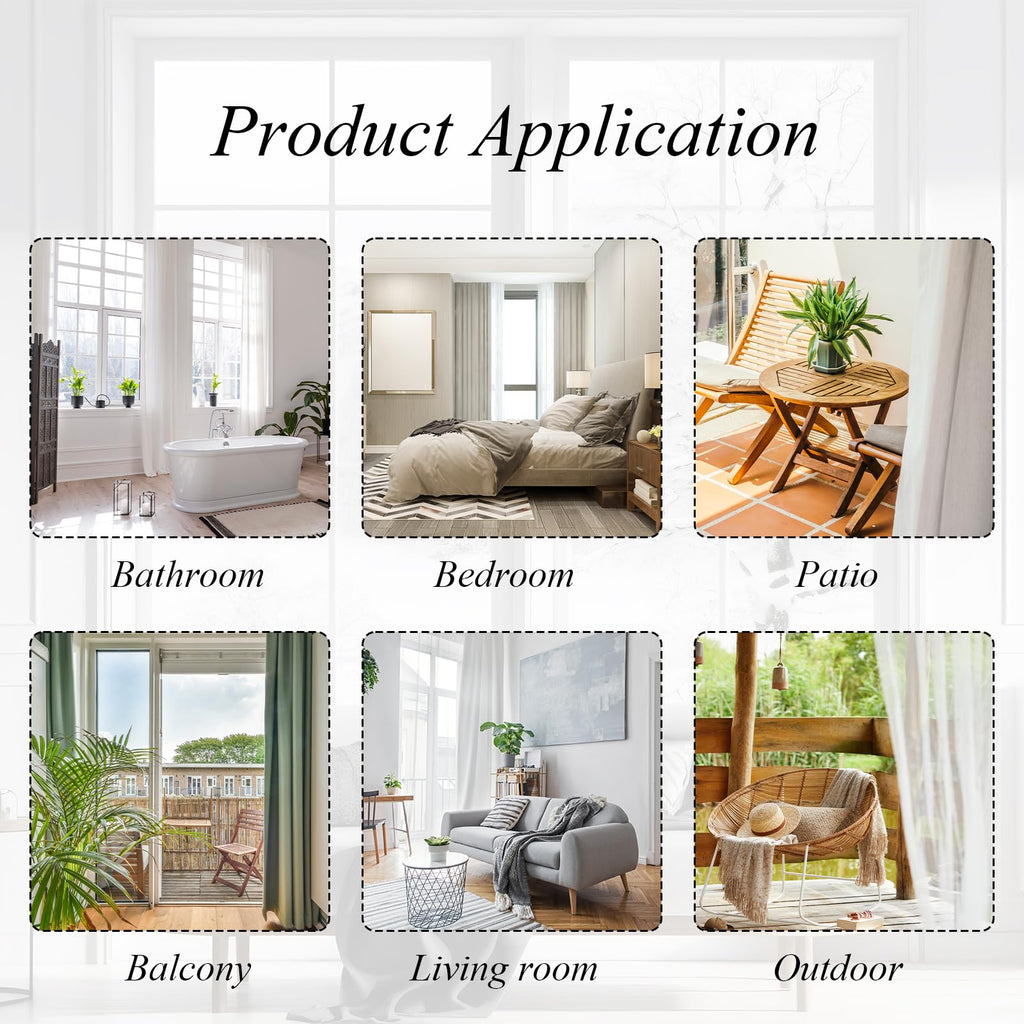Gray Boho No Drill Magnetic Curtain Tiebacks Decor - 4PCS