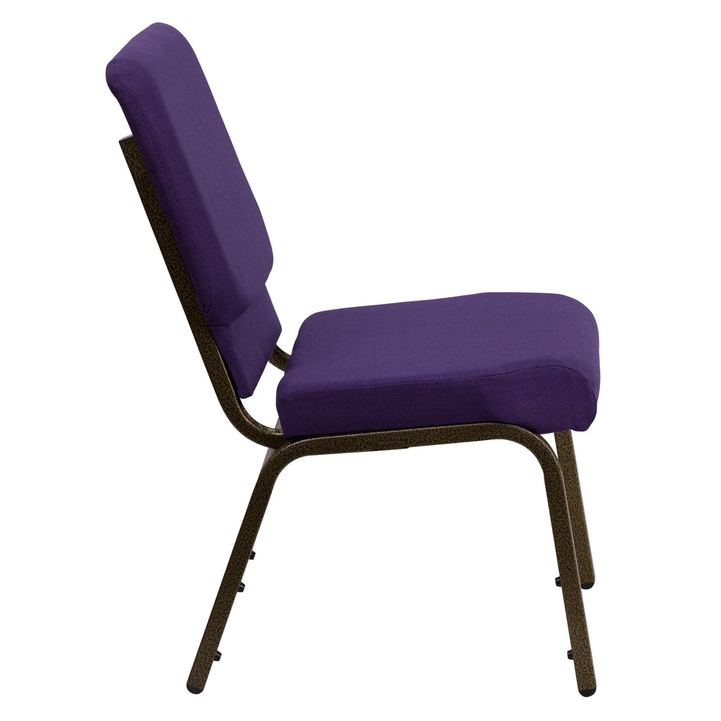 Purple Stacking Auditorium Chair with 19" Seat