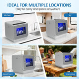 18" Portable Countertop Dishwasher with 152OZ Water Tank, 6 Preset Mode, Dishwasher Machine fits up to 12" plates