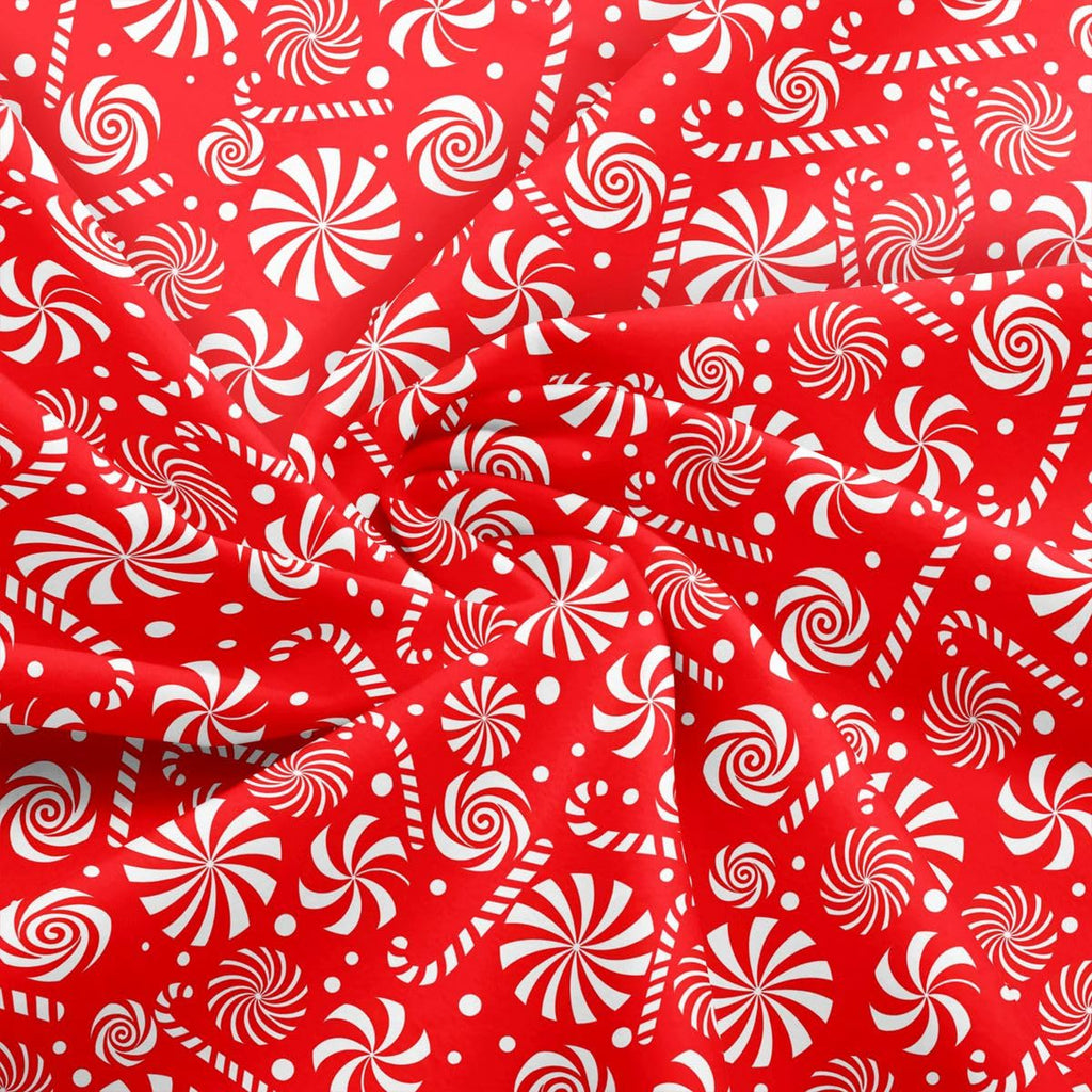 Christmas Candy Fabric by The Yard Soft 1 Yard