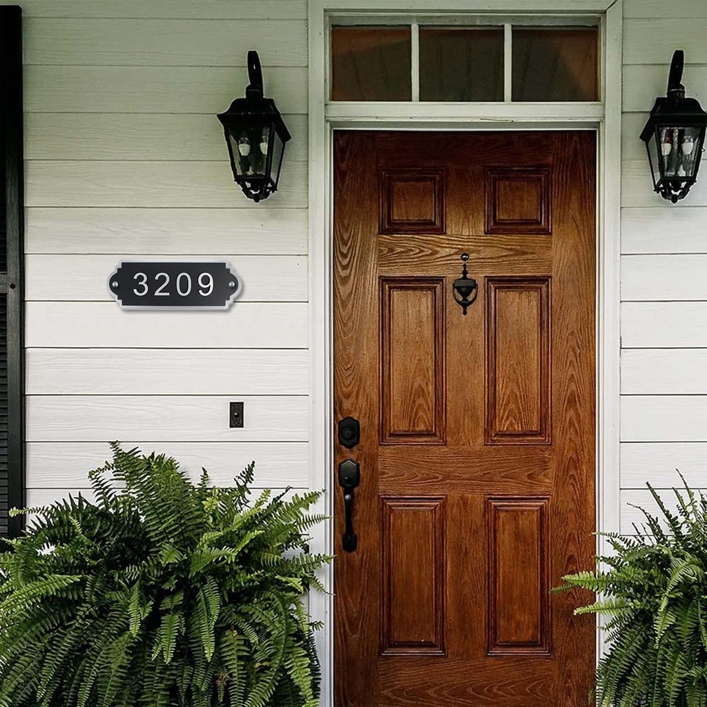 Floating House Numbers 0-9, 11.8x4.3 Inch House Number Base
